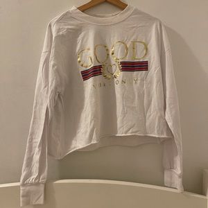 Long sleeve crop top